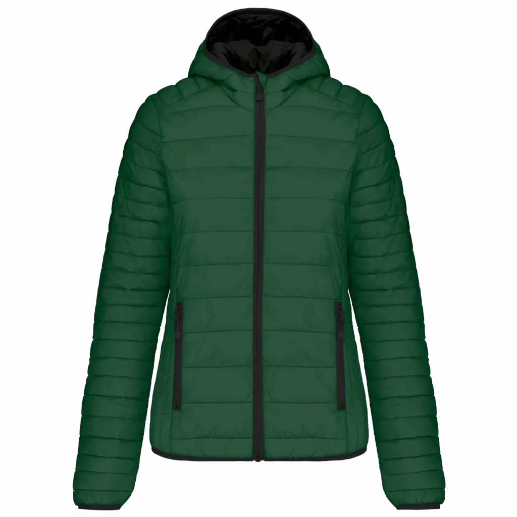 Ladies Hooded Padded Jacket K6111 Printed Foldable XS-XXL — product photo 7