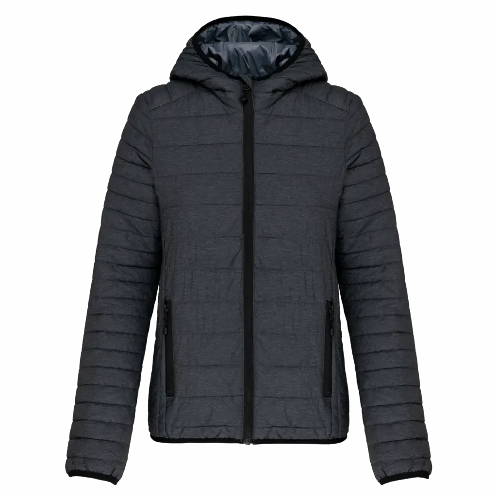 Ladies Hooded Padded Jacket K6111 Printed Foldable XS-XXL — product photo 9