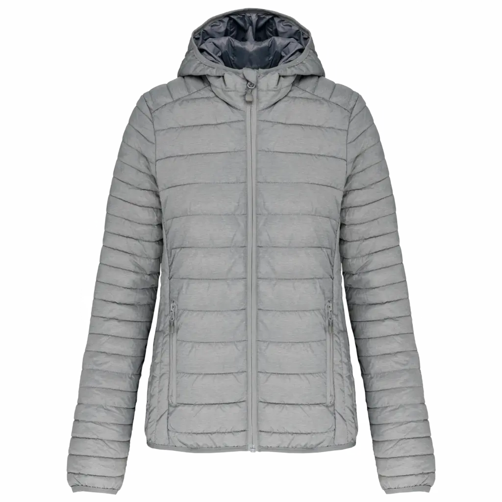 Ladies Hooded Padded Jacket K6111 Printed Foldable XS-XXL — product photo 10