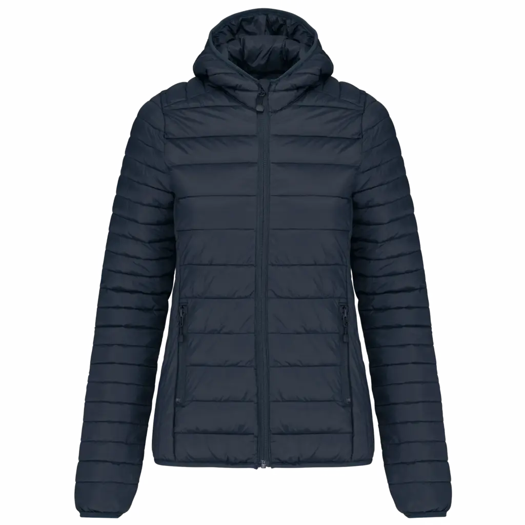 Ladies Hooded Padded Jacket K6111 Printed Foldable XS-XXL — product photo 11