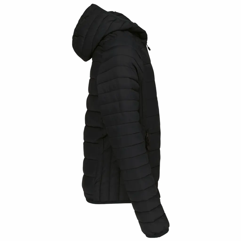 Donsjack met capuchon, black — productfoto 5
