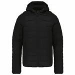 Donsjack met capuchon, black — productfoto 6