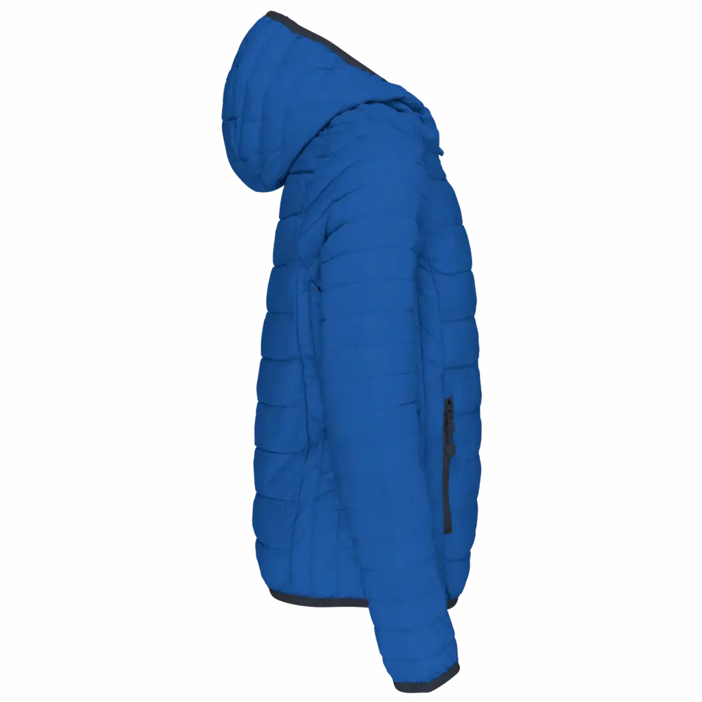 Donsjack met capuchon, light royal blue — productfoto 6