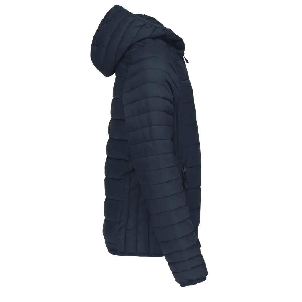 Donsjack met capuchon, navy — productfoto 7