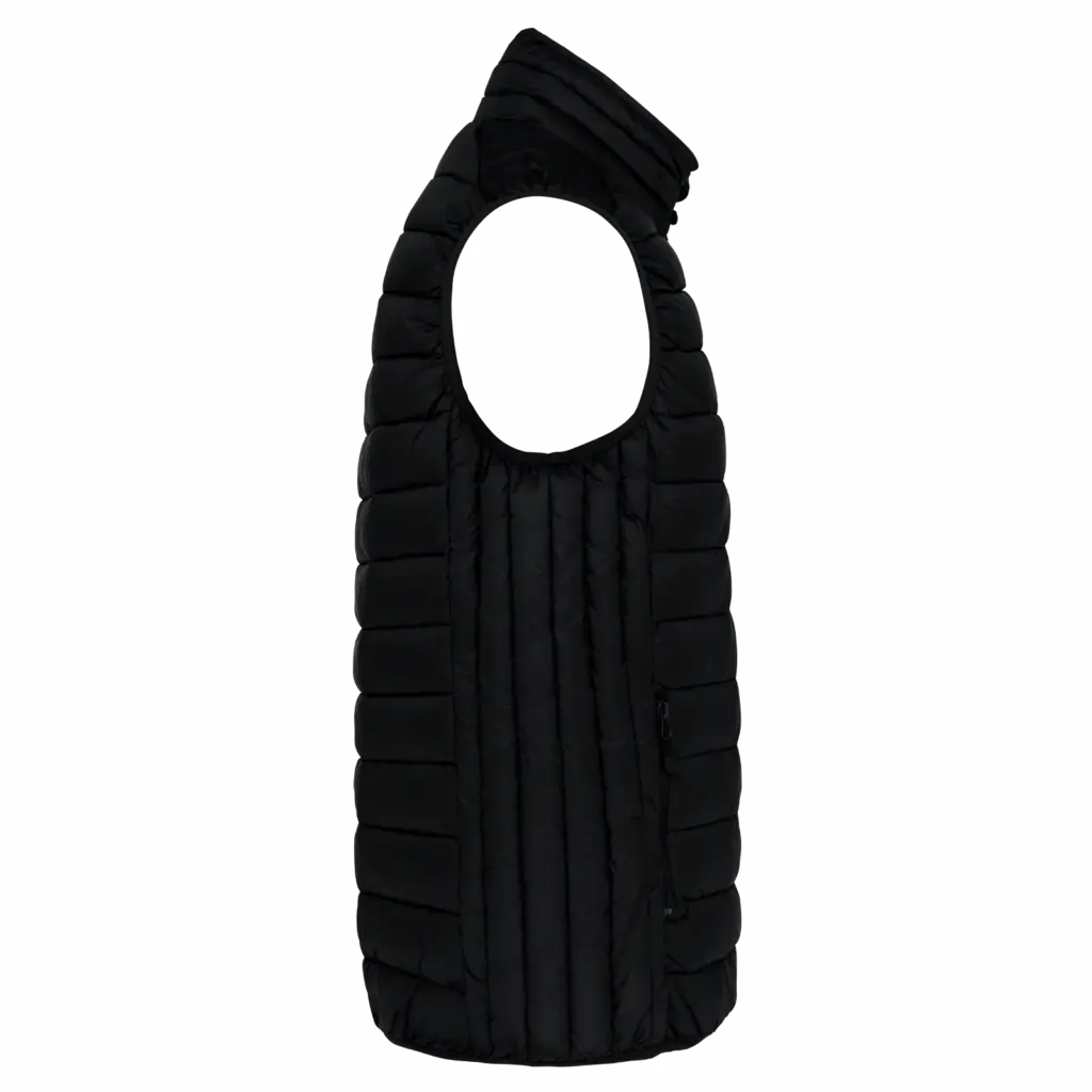 Men’s lightweight sleeveless down jacket, black — productfoto 5