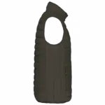 Men’s lightweight sleeveless down jacket, dark khaki — productfoto 7