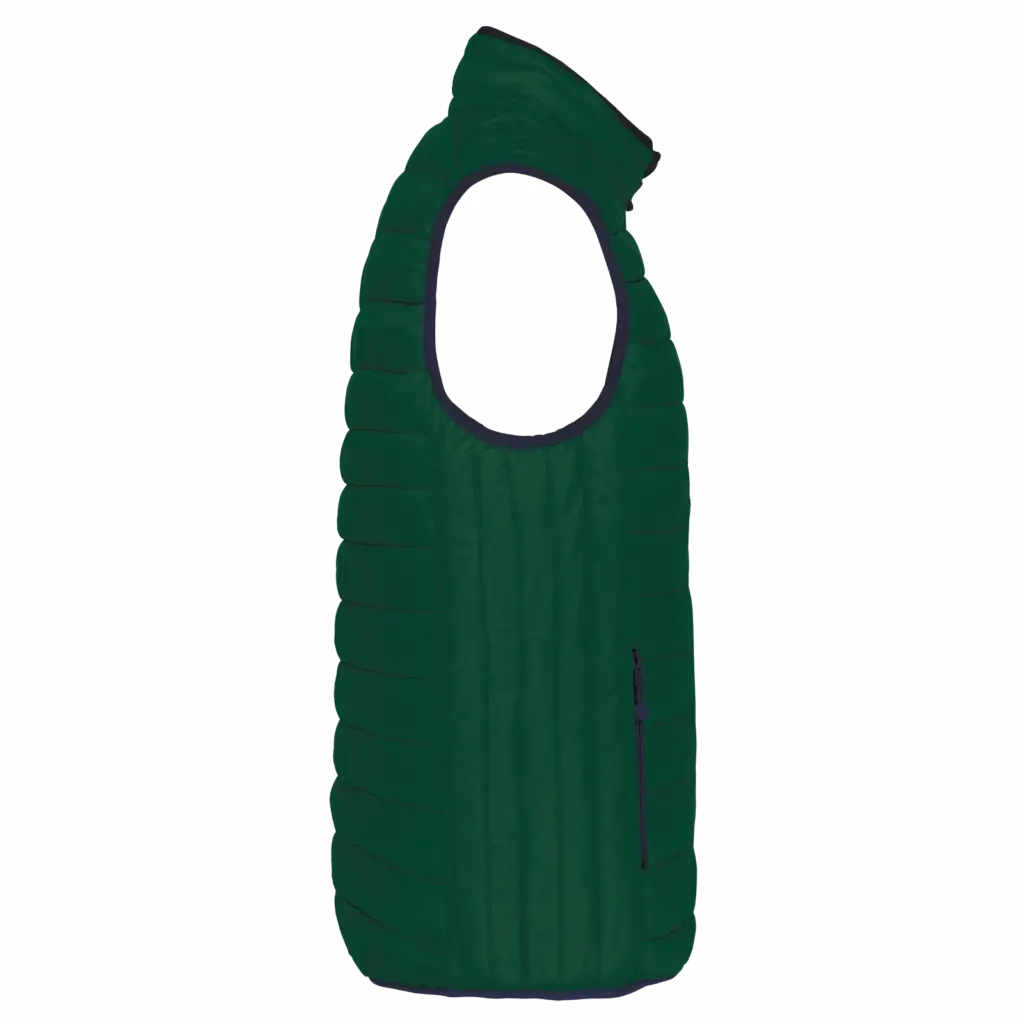 Men’s lightweight sleeveless down jacket, forest green — productfoto 8