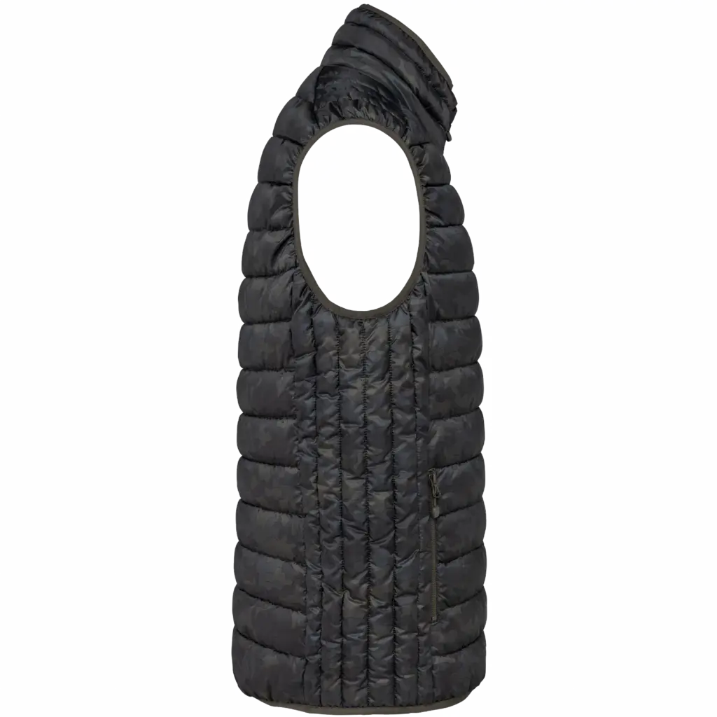 Men’s lightweight sleeveless down jacket, jungle camo — productfoto 9