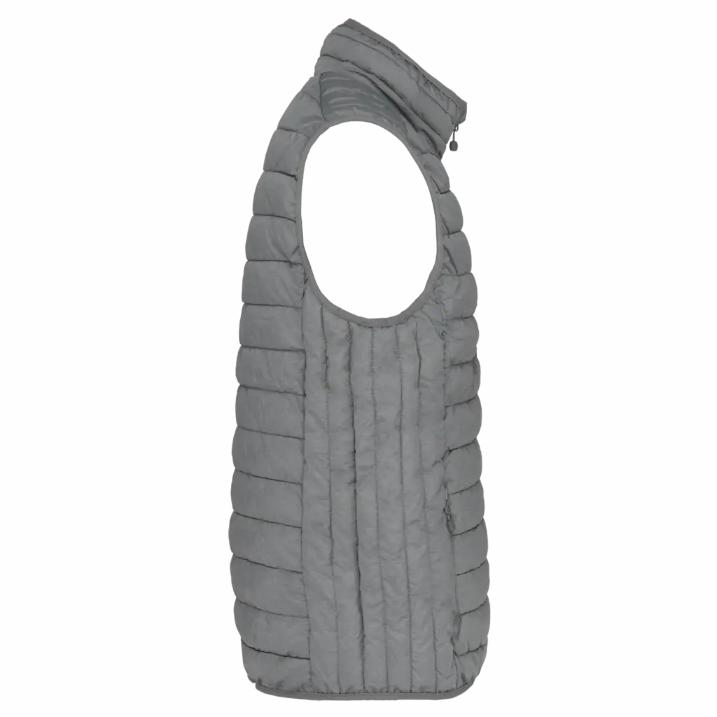 Men’s lightweight sleeveless down jacket, marl silver — productfoto 12