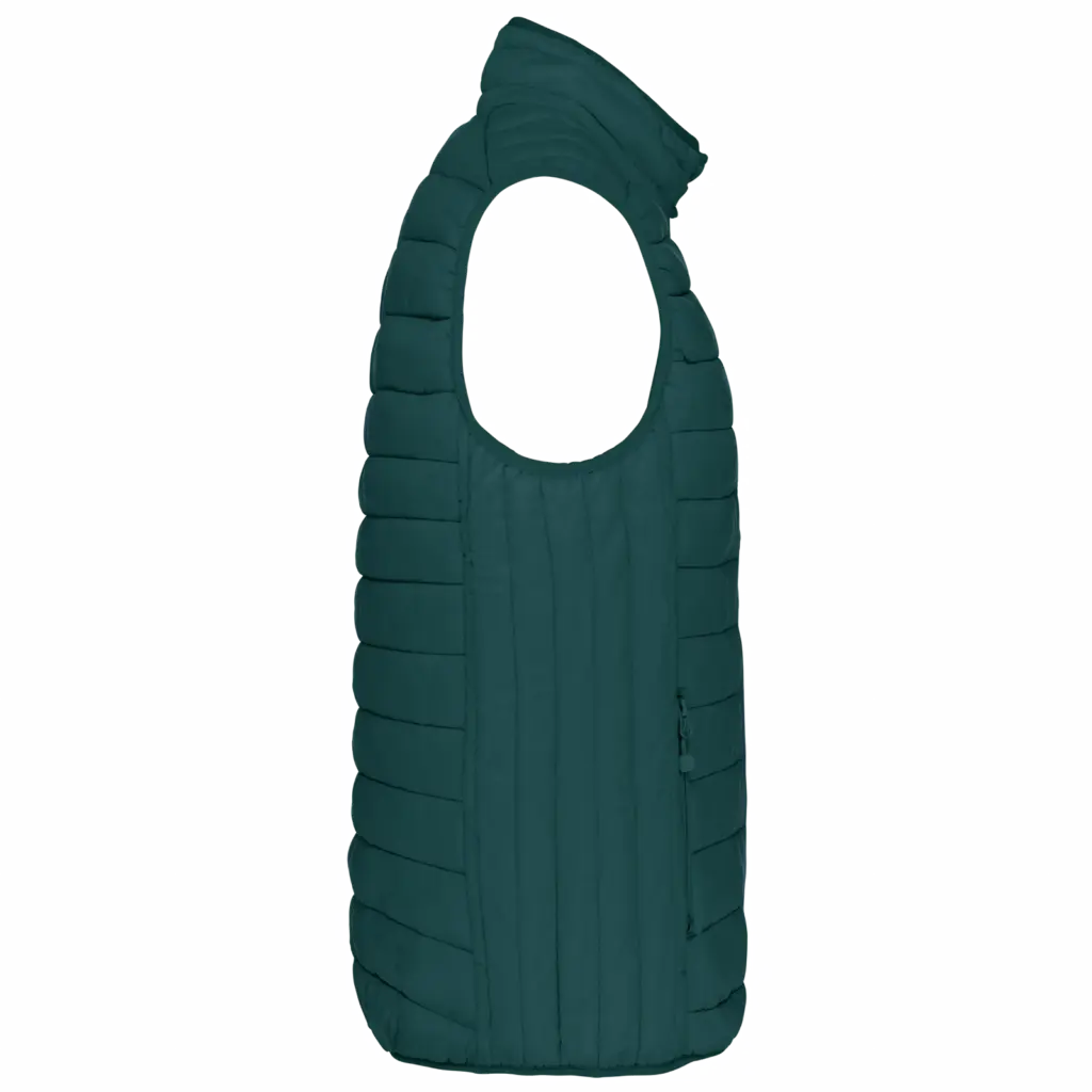 Men’s lightweight sleeveless down jacket, mineral green — productfoto 13