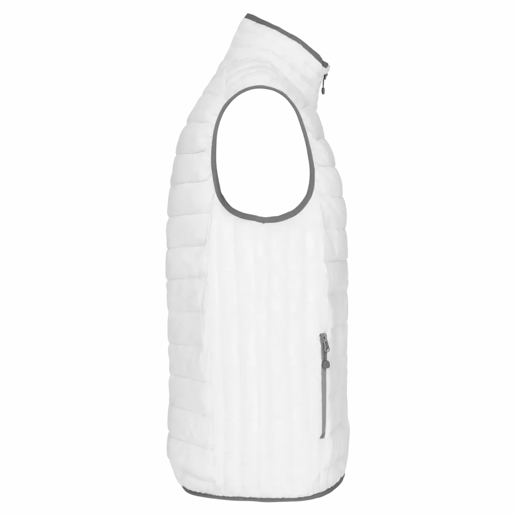 Men’s lightweight sleeveless down jacket, white — productfoto 16