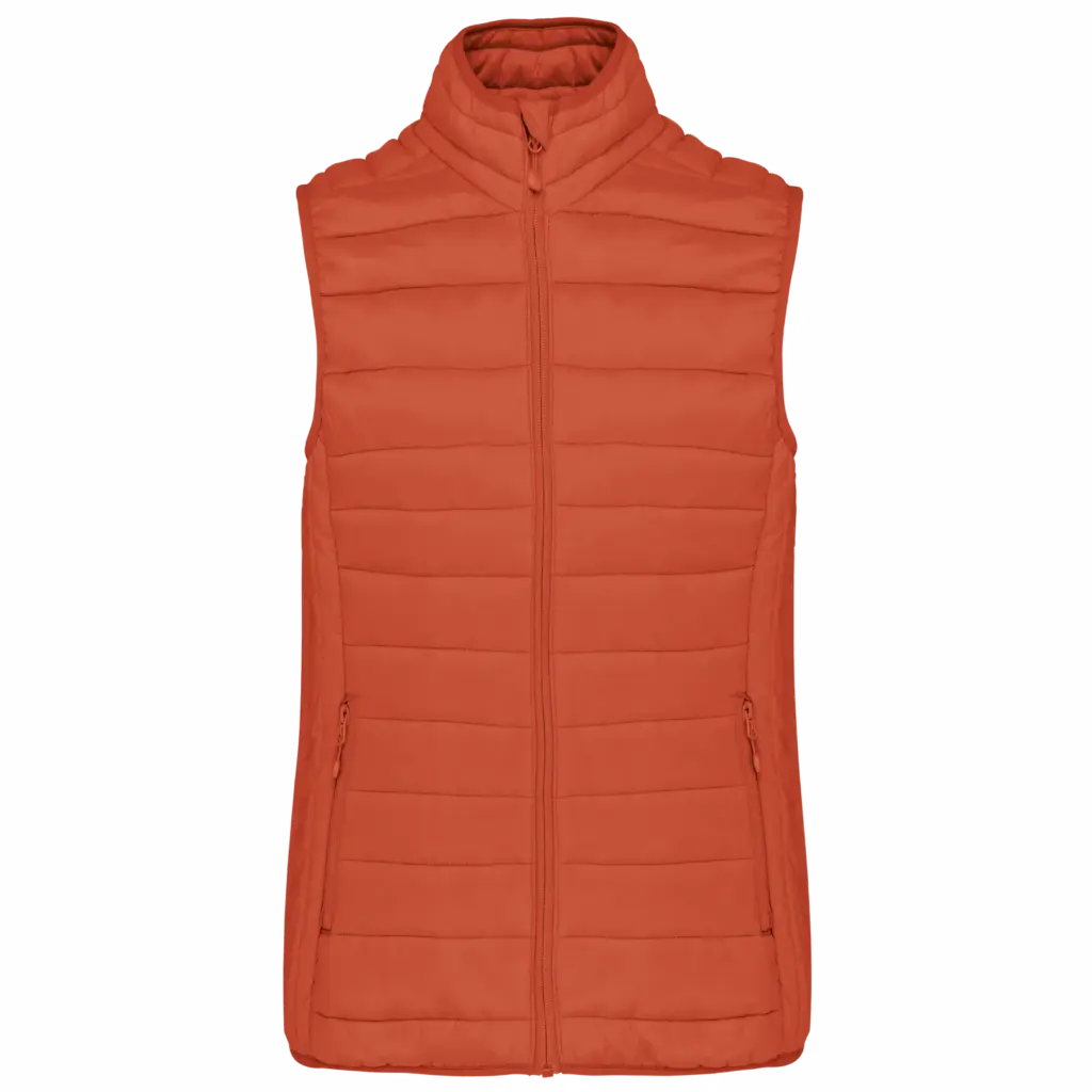 Ladies' lightweight sleeveless down jacket, burnt ochre — productfoto 7