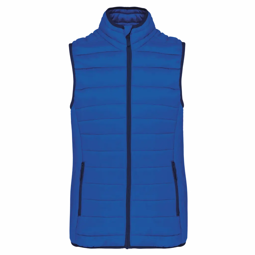 Ladies' lightweight sleeveless down jacket, light royal blue — productfoto 11