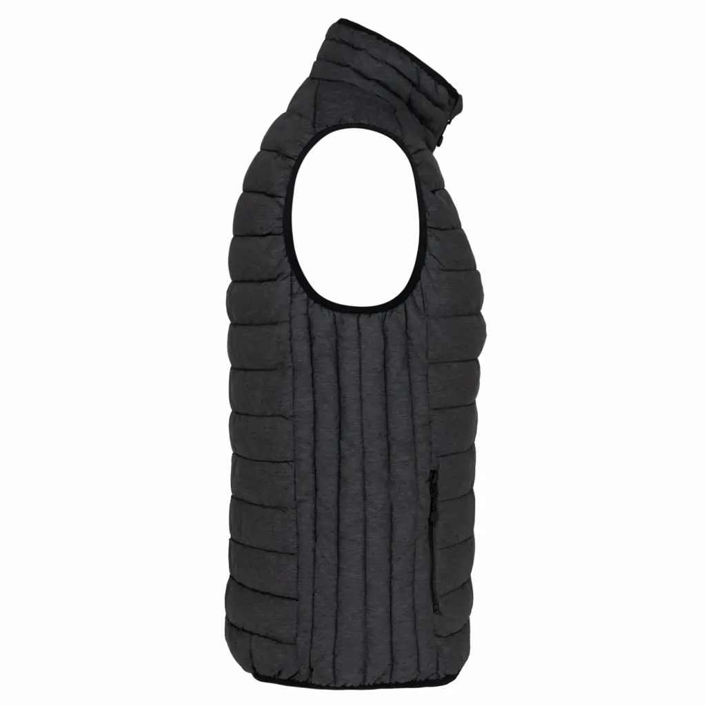 PS_K6114-S_MARLDARKGREY - Hidalgo Ladies' lightweight sleeveless down jacket, marl dark grey — productfoto 11