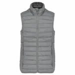Ladies' lightweight sleeveless down jacket, marl silver — productfoto 13