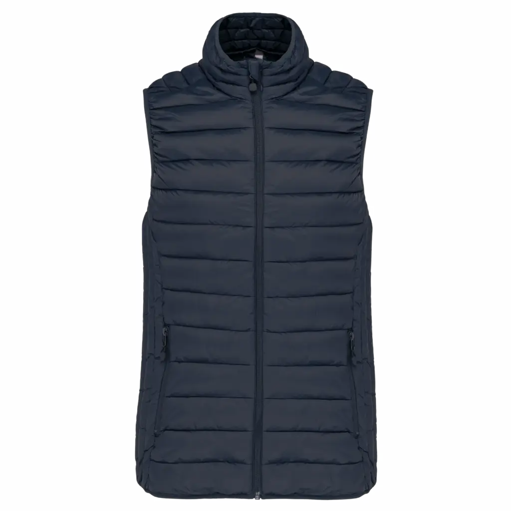 Ladies' lightweight sleeveless down jacket, navy — productfoto 15