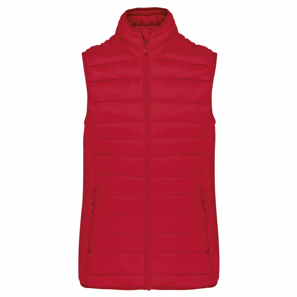 Ladies' lightweight sleeveless down jacket, red — productfoto 16
