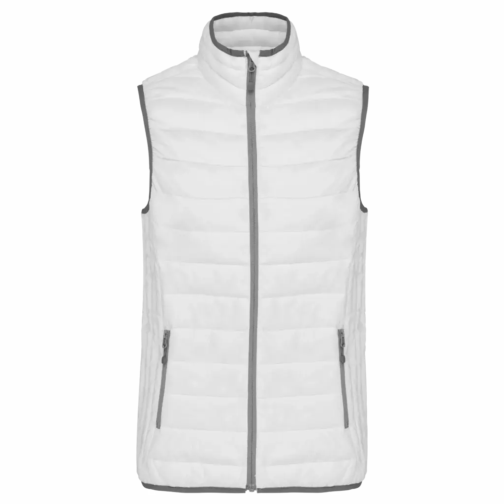 Ladies' lightweight sleeveless down jacket, white — productfoto 17