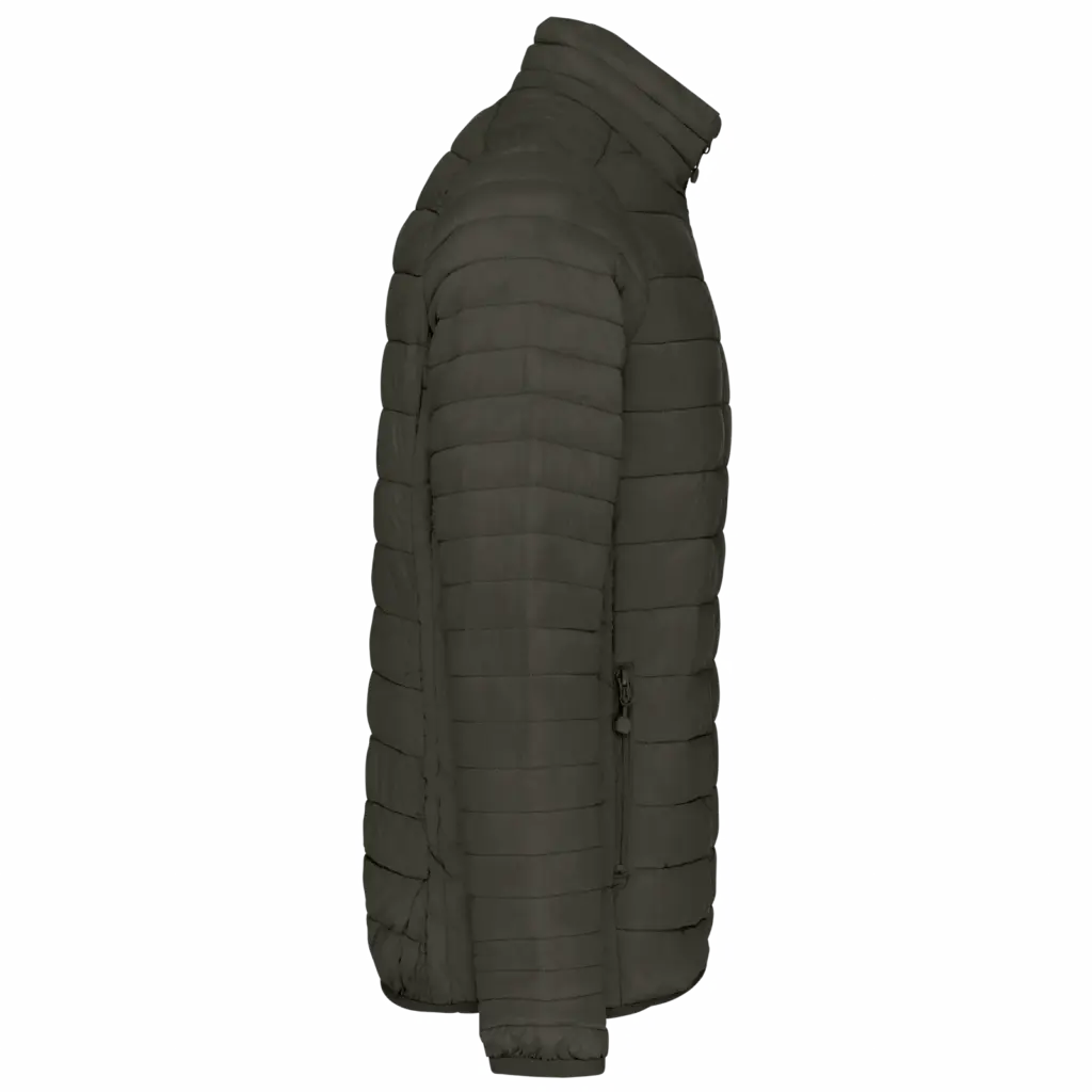 PS_K6120-S_DARKKHAKI - Hidalgo-werbeartikel Men's lightweight padded jacket, dark khaki — productfoto 7