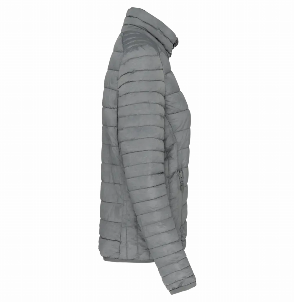 Ladies' lightweight padded jacket, marl silver — productfoto 12