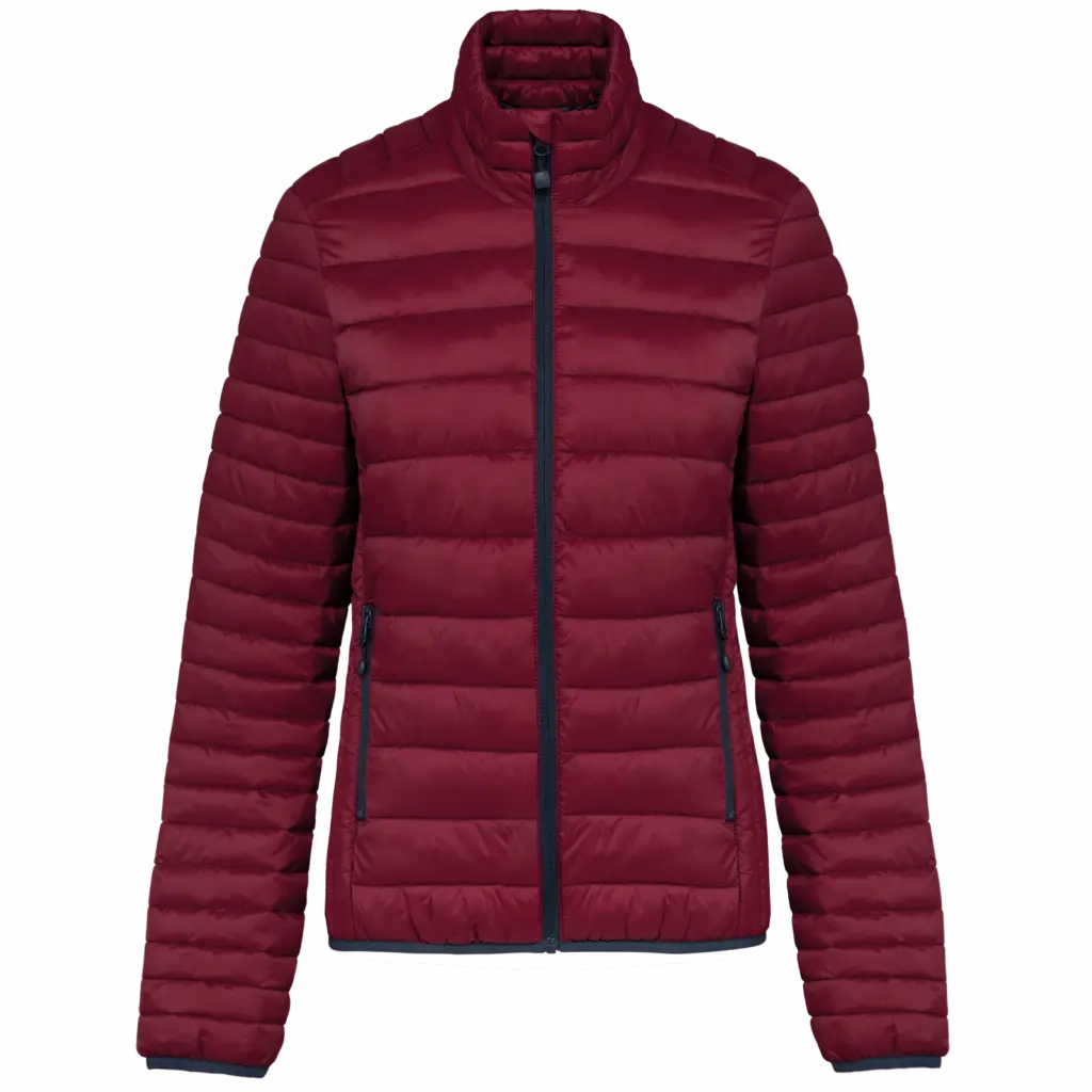 Padded Jacket Damen bedrucken K6121 Packbar Nylon XS-XXL — Produktfoto 18