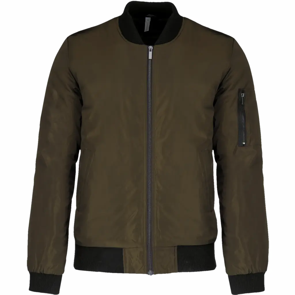 Men's Bomber Jacket K6122 Printable Padded Polyester S-3XL — product photo 7