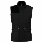 Gewatteerde damesbodywarmer, black — productfoto 3