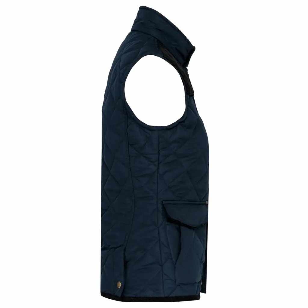 PS_K6125-S_NAVY-BLACK - Hidalgo Gewatteerde damesbodywarmer, navy / black — productfoto 3