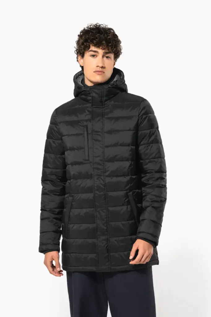Lichte herenparka met capuchon