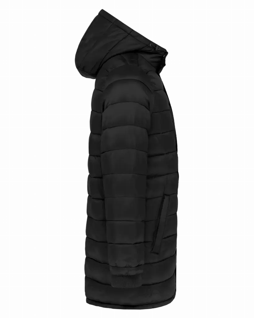PS_K6128-S_BLACK - Hidalgo Lichte herenparka met capuchon, black — productfoto 5