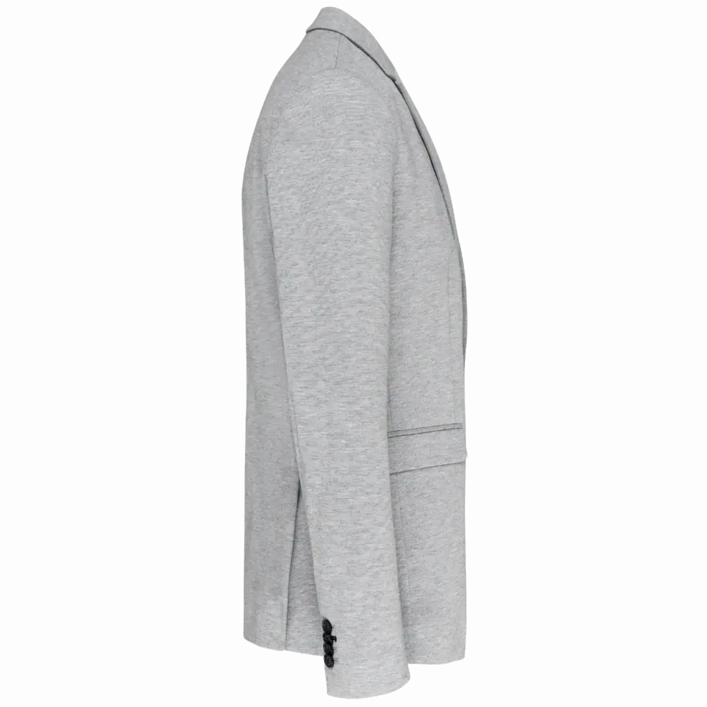 PS_K6132-S_LIGHTGREYHEATHER - Hidalgo-werbeartikel Tricot heren blazer, light grey heather — productfoto 5