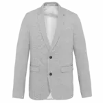 Tricot heren blazer, light grey heather — productfoto 6