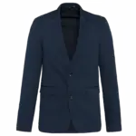 Tricot heren blazer, night navy heather — productfoto 7