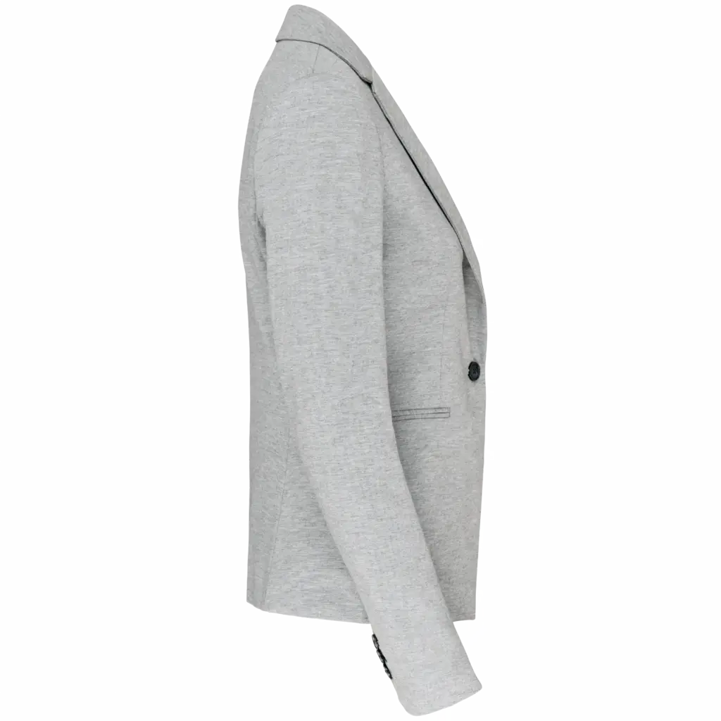 PS_K6133-S_LIGHTGREYHEATHER - Hidalgo-werbeartikel Tricot dames blazer, light grey heather — productfoto 5