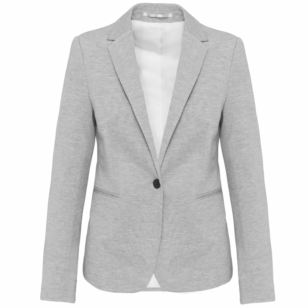 Tricot dames blazer, light grey heather — productfoto 6
