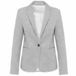 Tricot dames blazer, light grey heather — productfoto 6