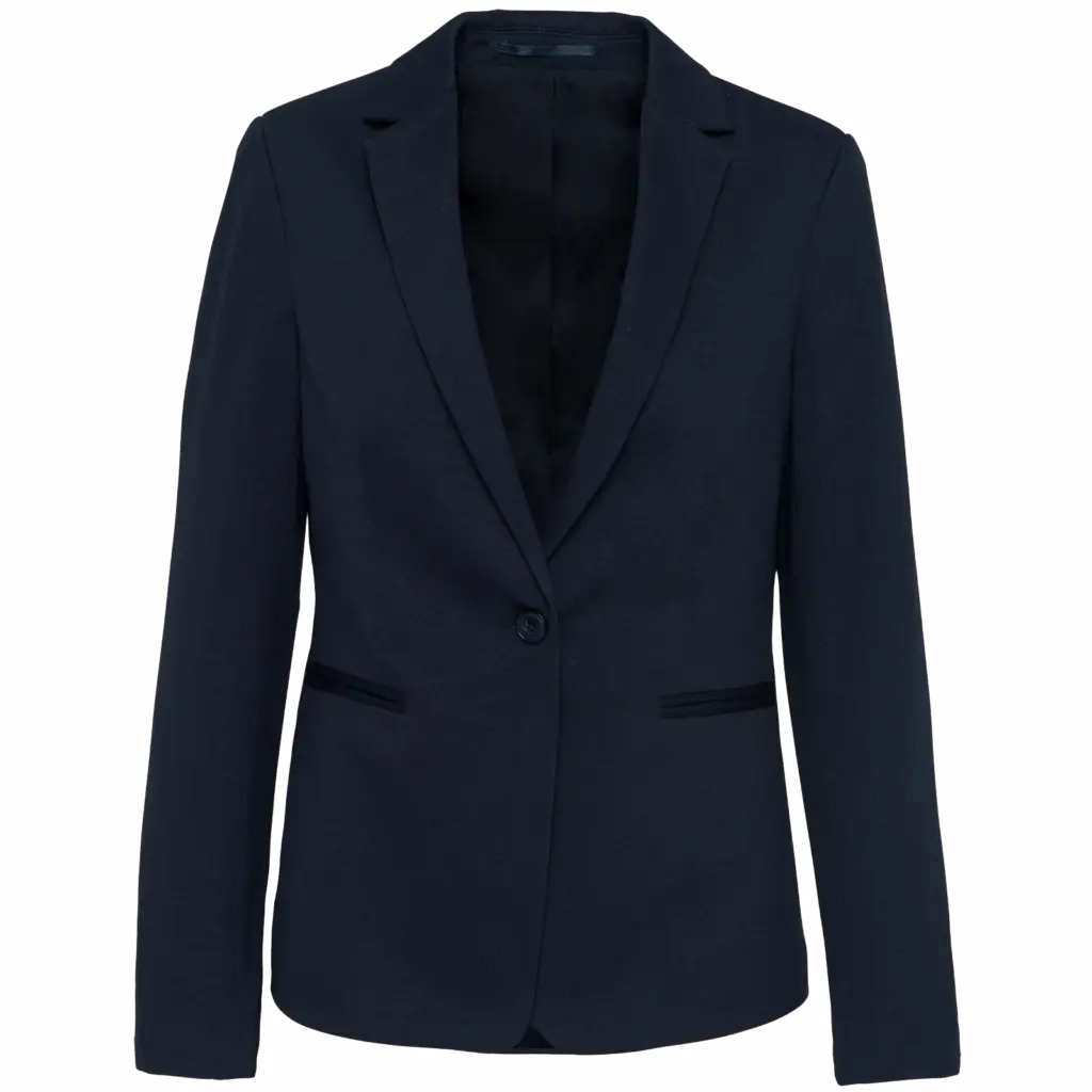 Tricot dames blazer, night navy heather — productfoto 7