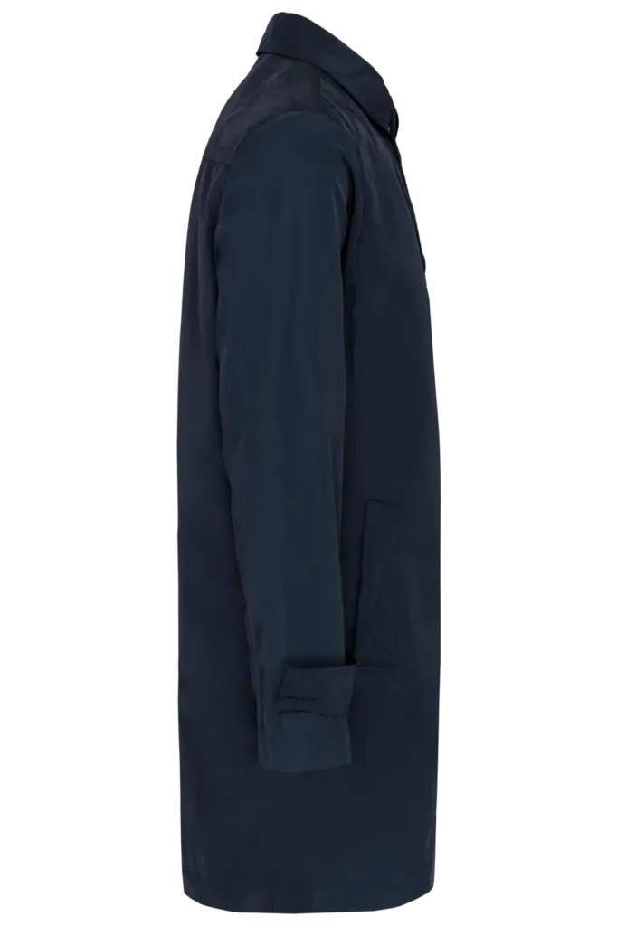 Lichte trenchcoat heren, navy — productfoto 5