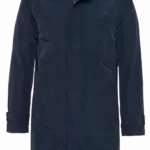 Lichte trenchcoat heren, navy — productfoto 6