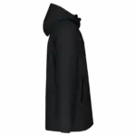 Unisex gerecyclede parka met capuchon, black — productfoto 5