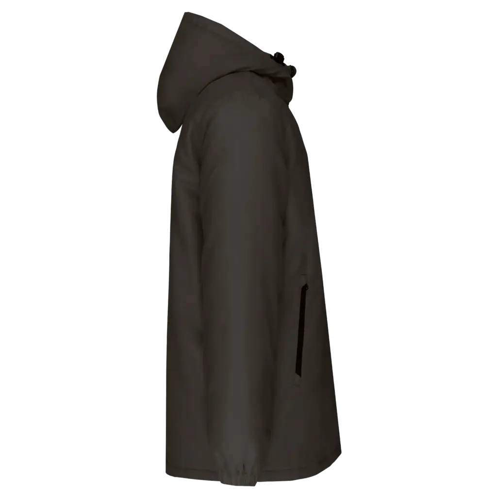 PS_K6152-S_DARKGREY - Hidalgo Unisex gerecyclede parka met capuchon, dark grey — productfoto 6