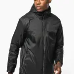 Uniseks fleecejas met gevoerde capuchon — productfoto 2