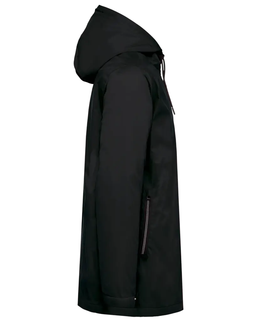 PS_K6153-S_BLACK - Hidalgo-werbeartikel Uniseks fleecejas met gevoerde capuchon, black — productfoto 5