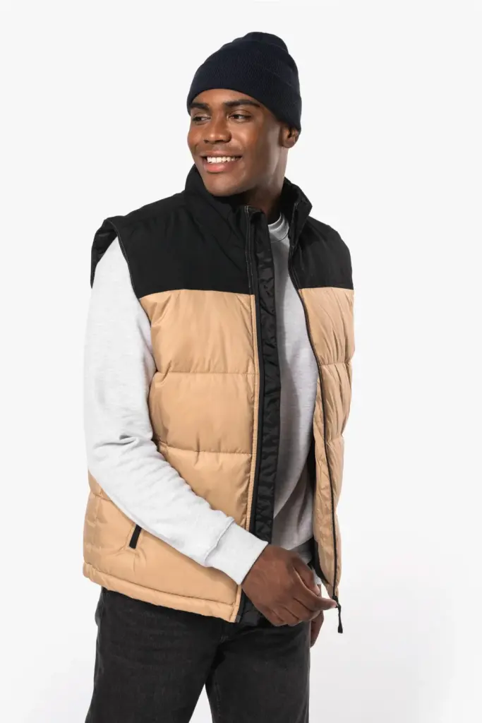 K6162-2_2026 - Hidalgo Tweekleurige gewatteerde bodywarmer uniseks — productfoto 2