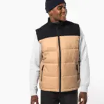 Tweekleurige gewatteerde bodywarmer uniseks — productfoto 4