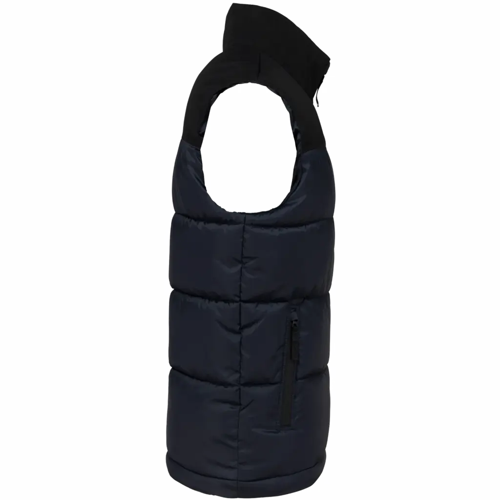 PS_K6162-S_NAVY-BLACK - Hidalgo Tweekleurige gewatteerde bodywarmer uniseks, navy / black — productfoto 6