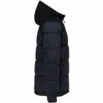 Uniseks Tweekleurige gewatteerde donsjack, navy / black — productfoto 6