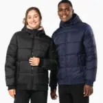 Uniseks donsjack met capuchon van gerecycled ripstop