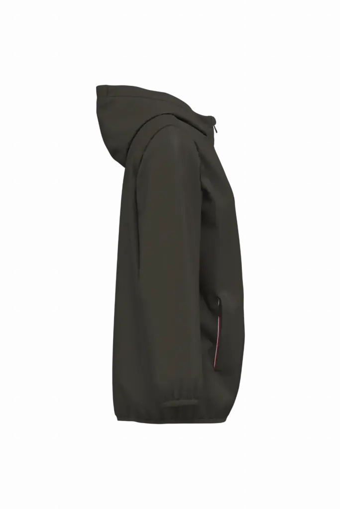 Uniseks jasje met sherpavoering, dark khaki — productfoto 6