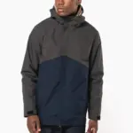 3-in-1 regenparka met capuchon in twee kleuren uniseks — productfoto 3